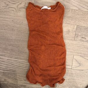 Orange Knit Top (back out)